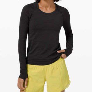 Lululemon Swiftly Tech Long Sleeve Shirt, black, size 6